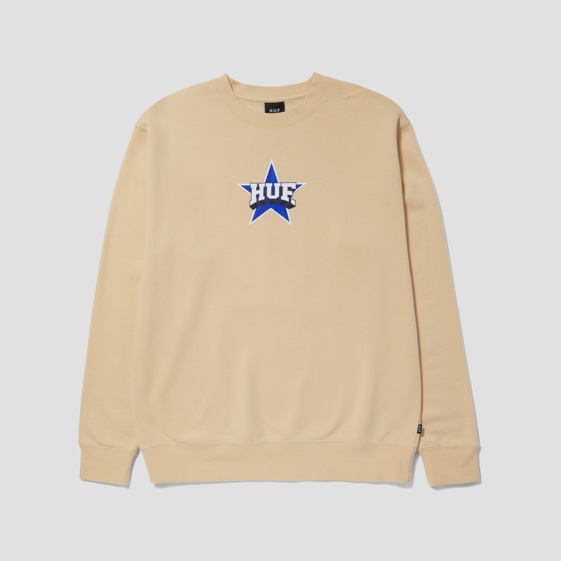 Huf All Star Crewneck Wheat