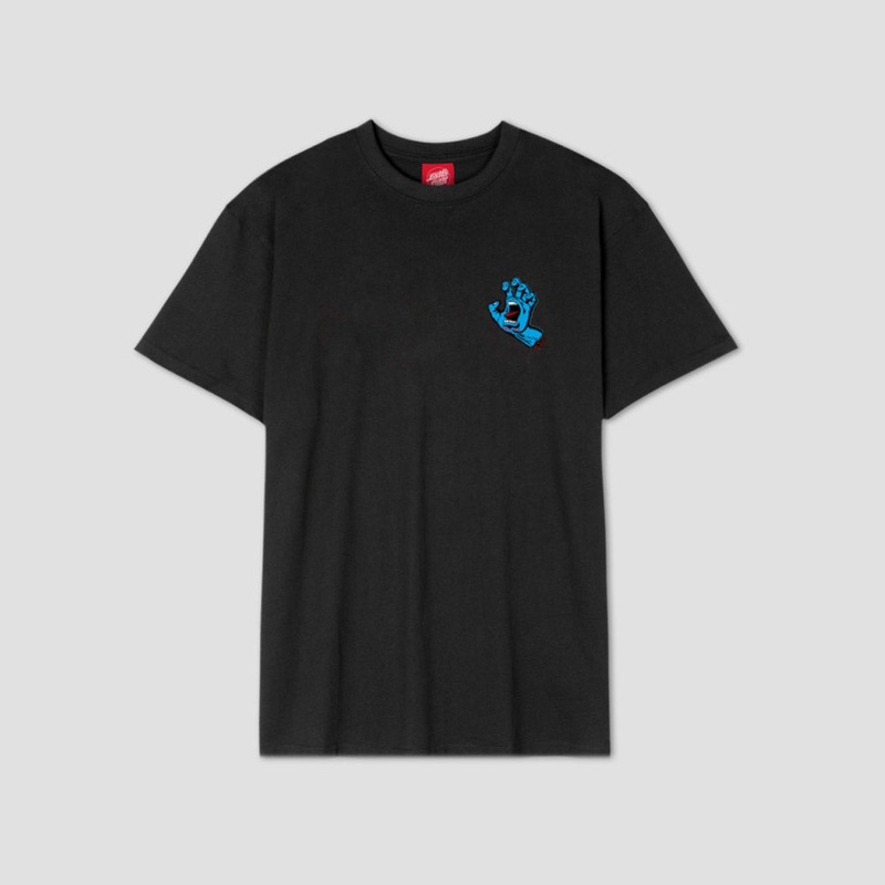 Santa Cruz Screaming Hand Chest T-Shirt Black