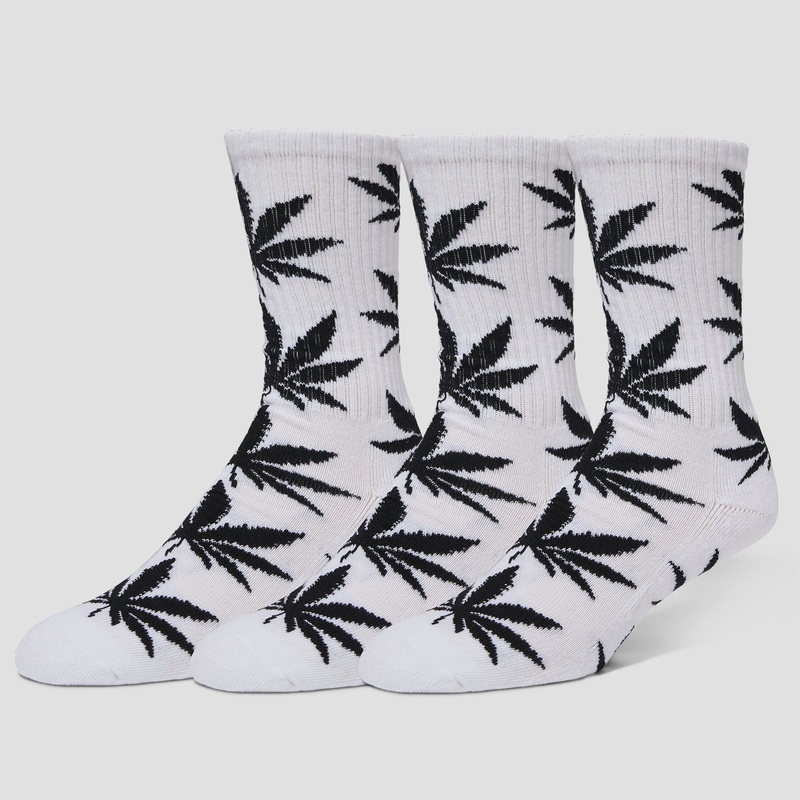 HUF Set 3 Pack Plantlife Sock White