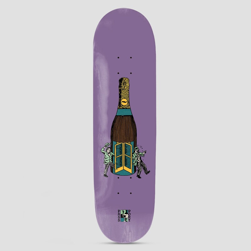 Passport 8.38 Wine Em’ & Dine Em’ Series Always~Open Skateboard Deck