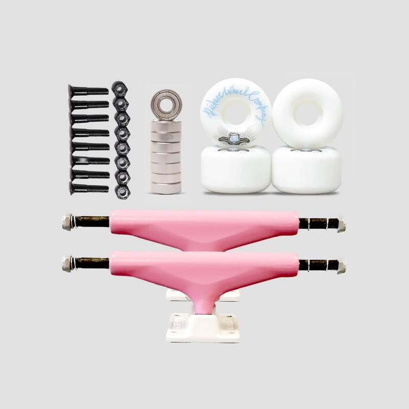 Picture Wheel Company Pink/White Undercarriage Kit 5.25″ (7.75″- 8.25″)