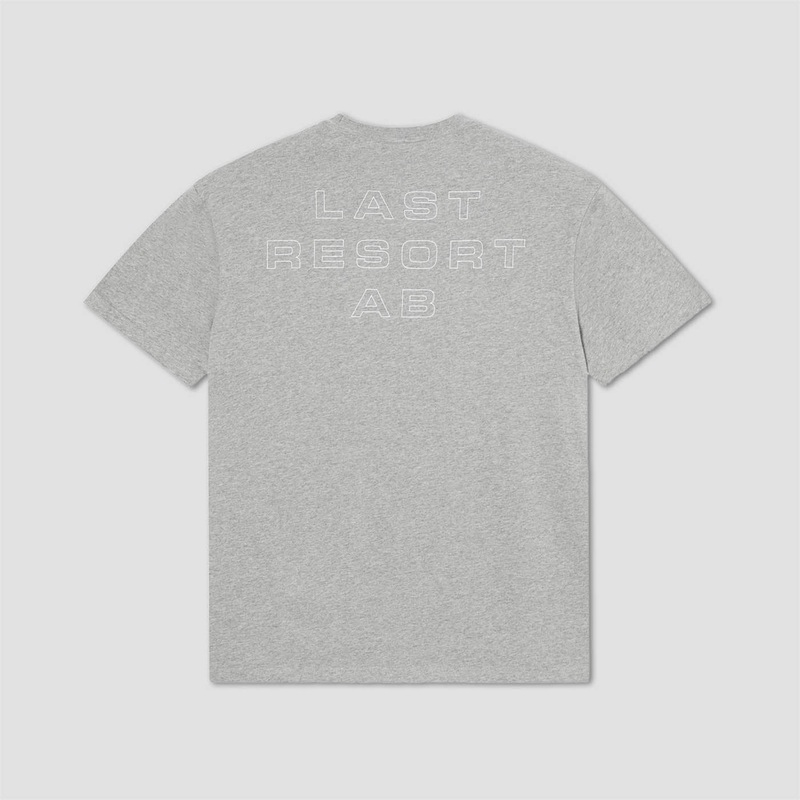 Last Resort AB Eurostyle T-Shirt Grey Melange / White