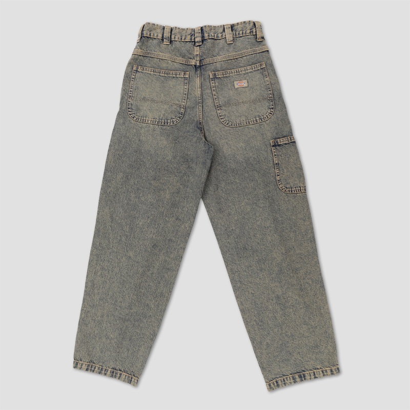 Dickies Madison Baggy Fit Denim Yellow Fade Indigo