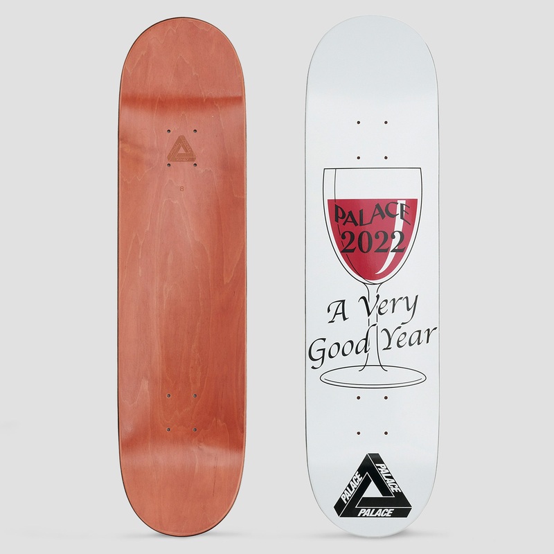 Palace 8 Good Year Skateboard Deck White