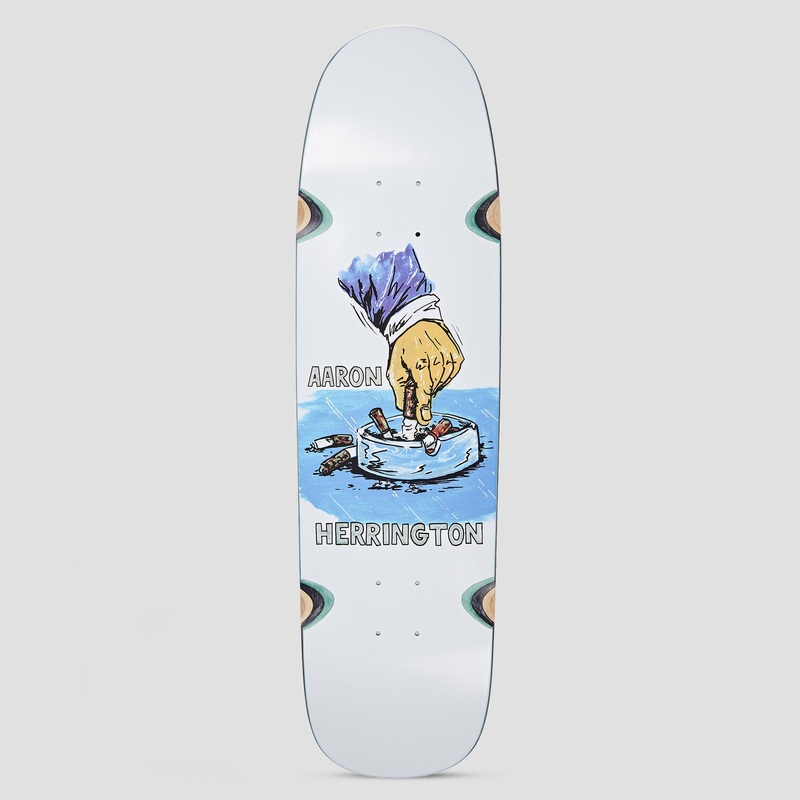 Polar 8.625 P9 Shape Aaron Herrington Chain Smoker Wheel Wells Skateboard Deck