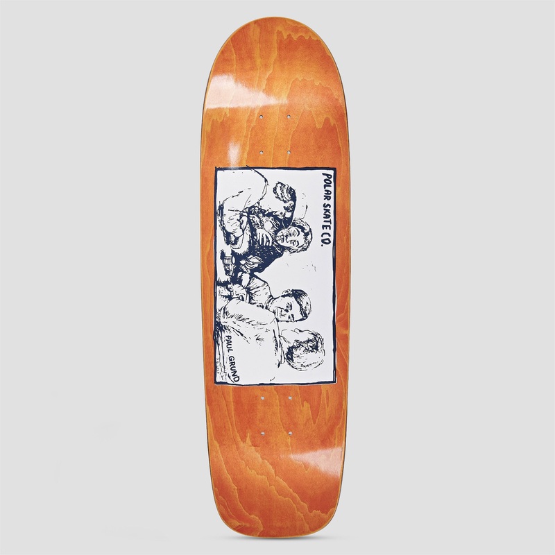 Polar 8.75 Surf Jr Paul Grund Cold Streak Skateboard Deck Orange