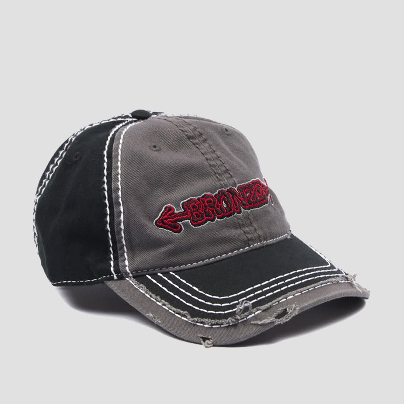 Bronze Stressed Hat Black
