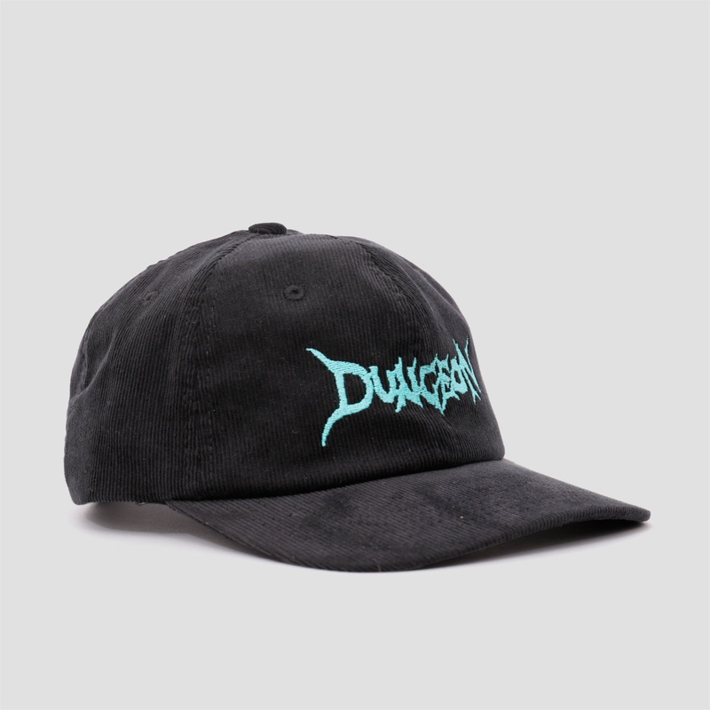 Dungeon Embroidered Cord Cap Black / Aqua