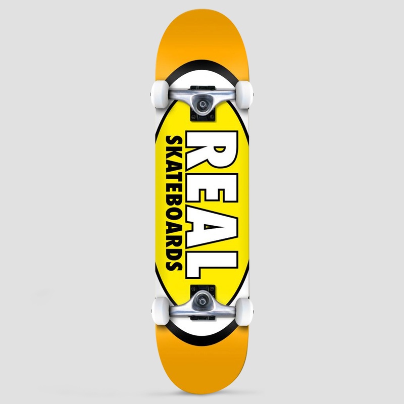 Real 7.5 Classic Oval Complete Skateboard Yellow