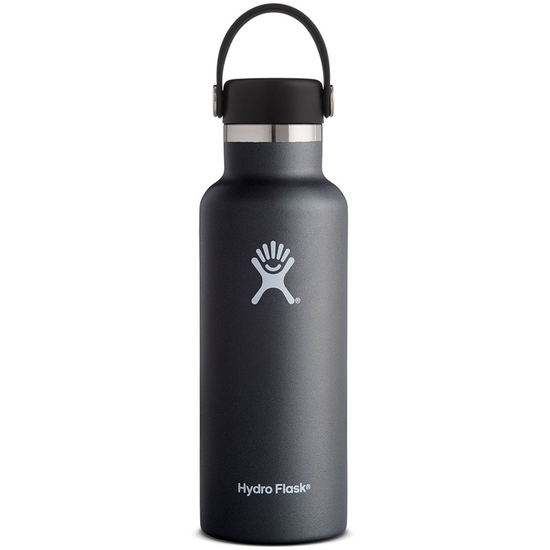 18oz Standard Mouth with Flex Cap Black Bottle