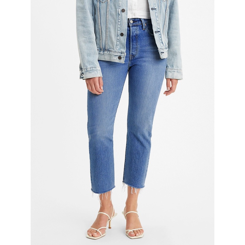 501 Tapered Straight Fit Crop Jeans