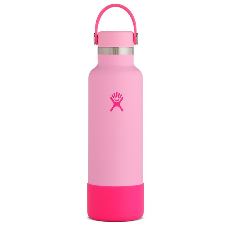 21oz Standard Mouth with Flex Cap And Boot Bubblegum Neon Bottle