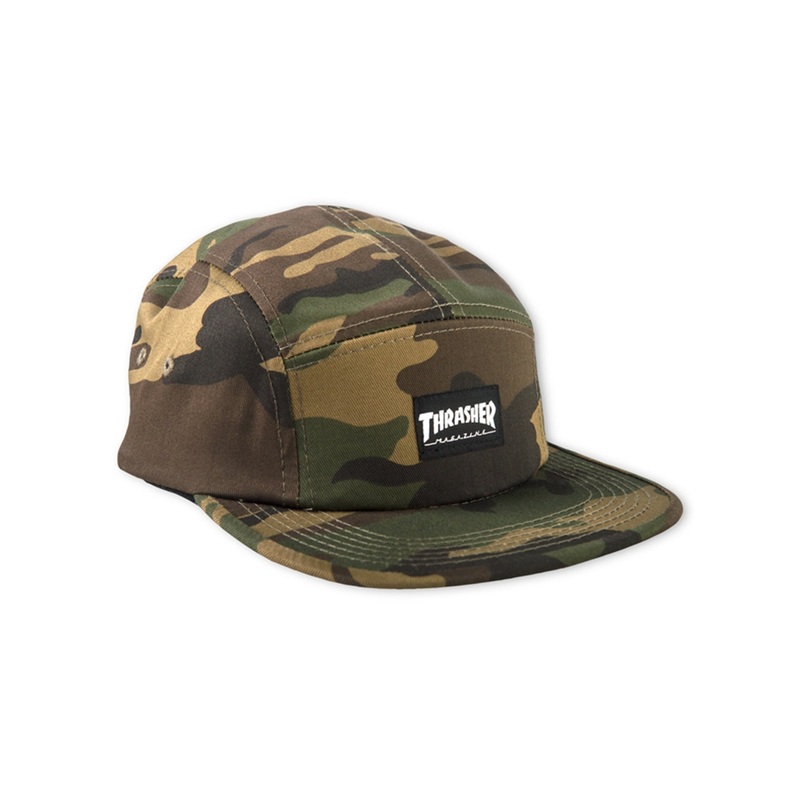5 Panel Camo Strapback Hat
