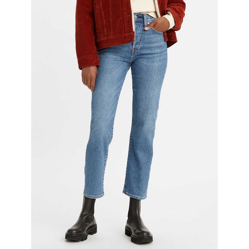 Wedgie High Rise Straight Fit Jeans