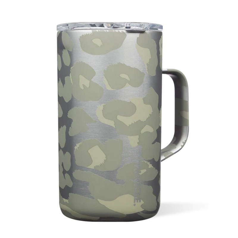 Exotic 22oz Snow Leopard Coffee Mug