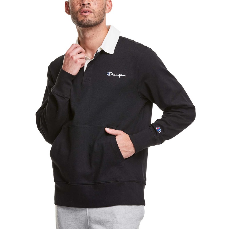 Rugby Kanga Pocket Long Sleeve Polo