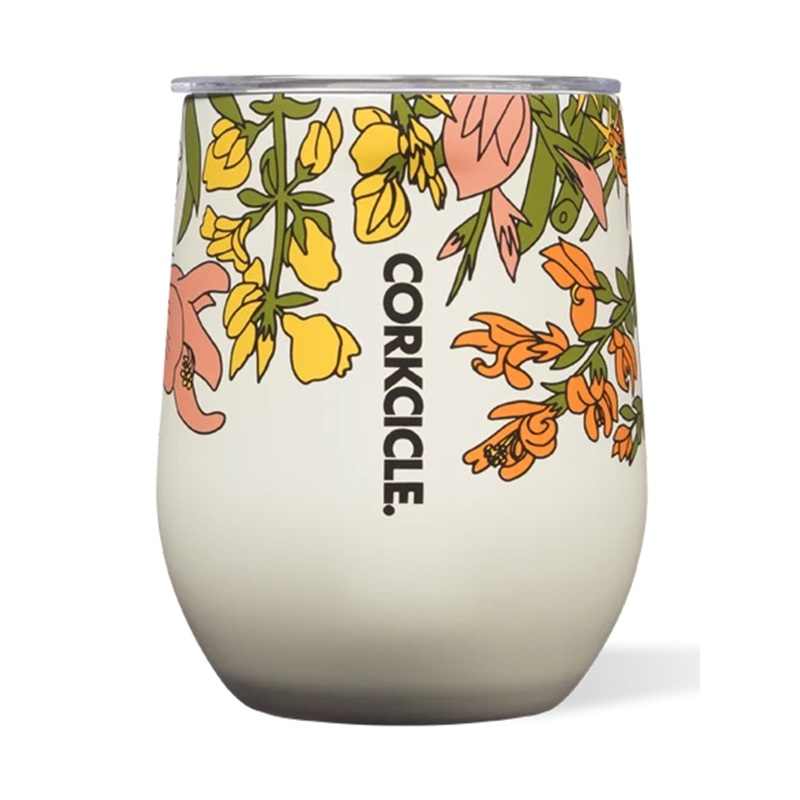 Wildflower 12oz Cream Stemless Cup