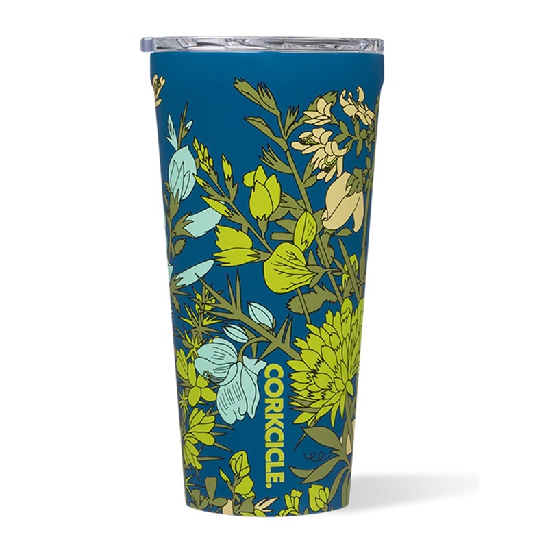 Wildflower 16oz Blue Tumbler