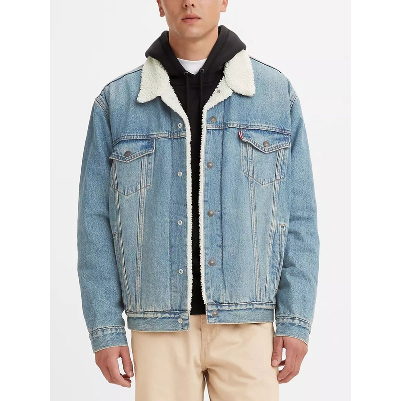 Sherpa Trucker Mustard 2.0 Denim Jacket