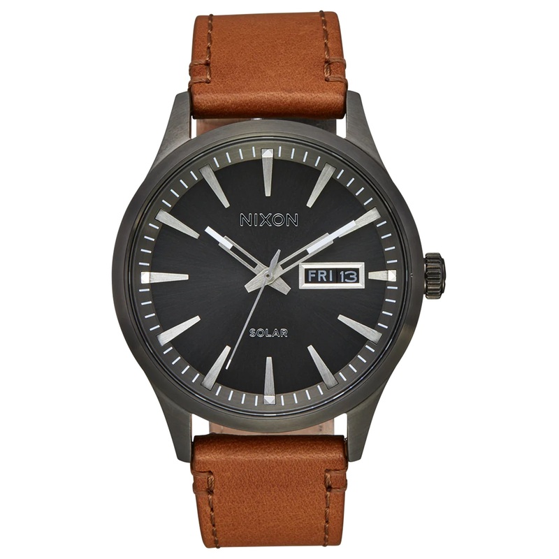 Sentry Solar Leather Watch