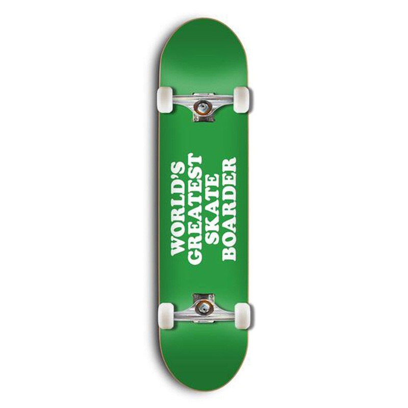 Worlds Greatest Green 8 Complete Skateboard