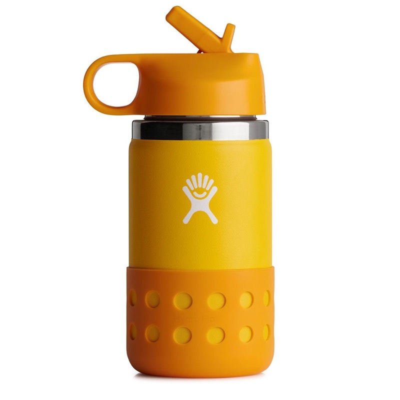 12oz Canary Kids Wide Mouth with Straw Lid & Boot Bottle (Kids)
