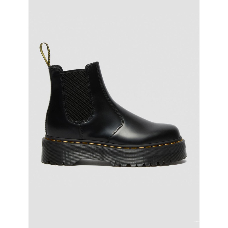 2976 Quad Polished Smooth Black Boots