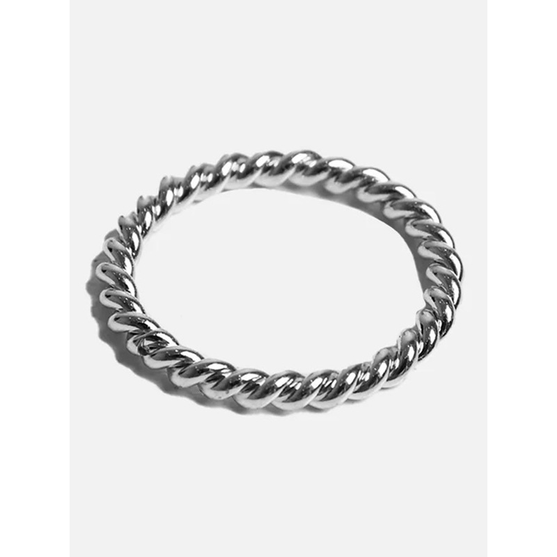 Torsade Argent Ring