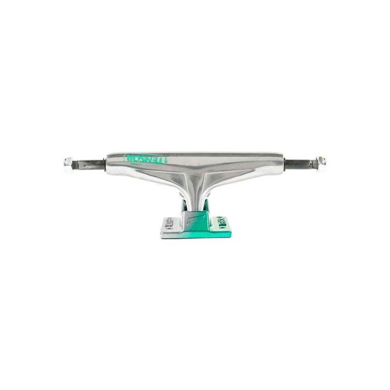 Alum Stencil Mirror Raw/Green Trucks