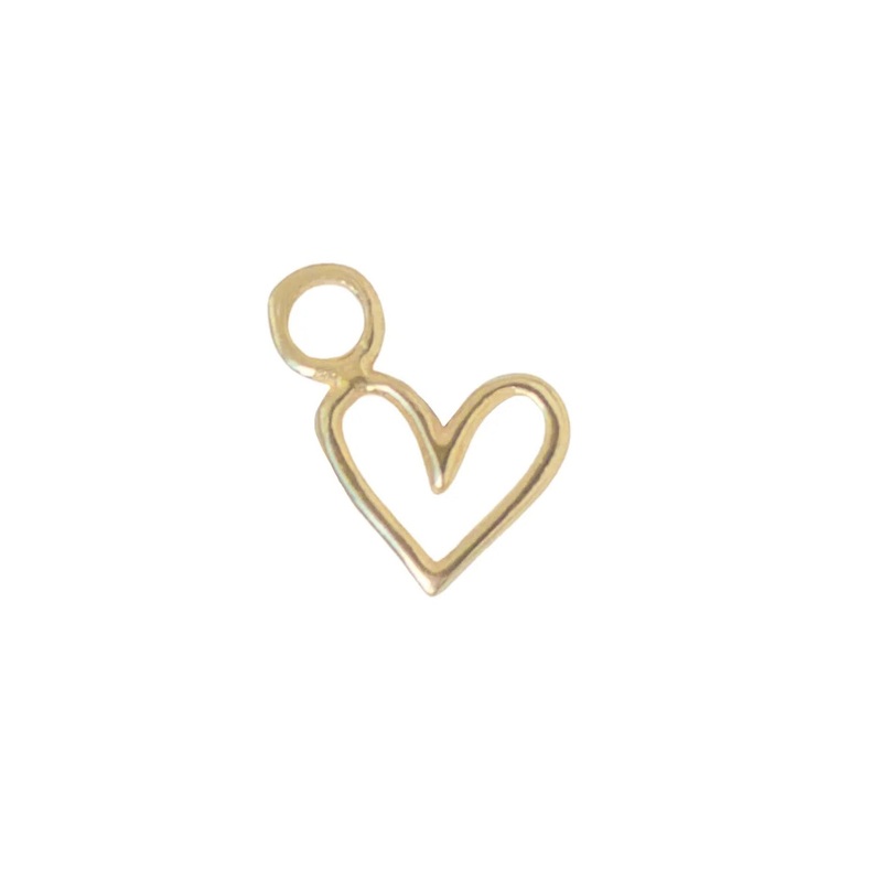 Coeur Dcoup Or Charm