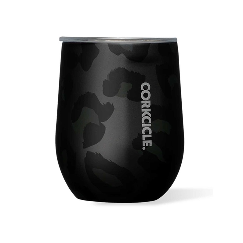Exotic 12oz Night Leopard Stemless Cup