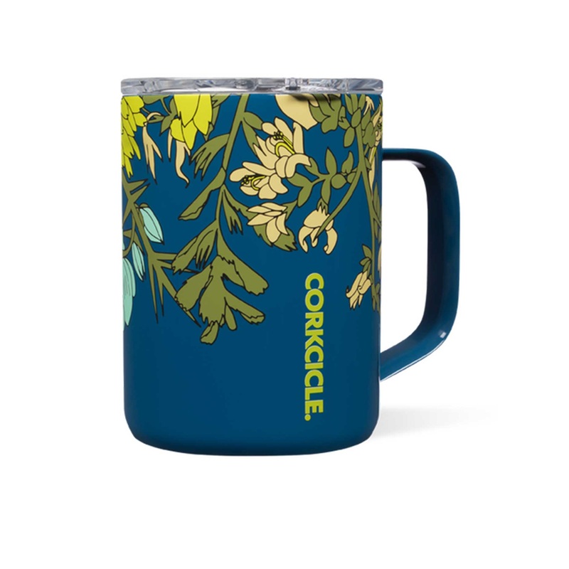 Wildflower 16oz Blue Coffee Mug