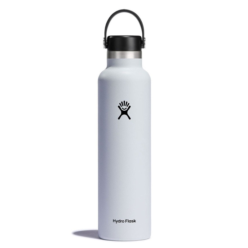 24oz Standard Mouth Flex Cap White Bottle