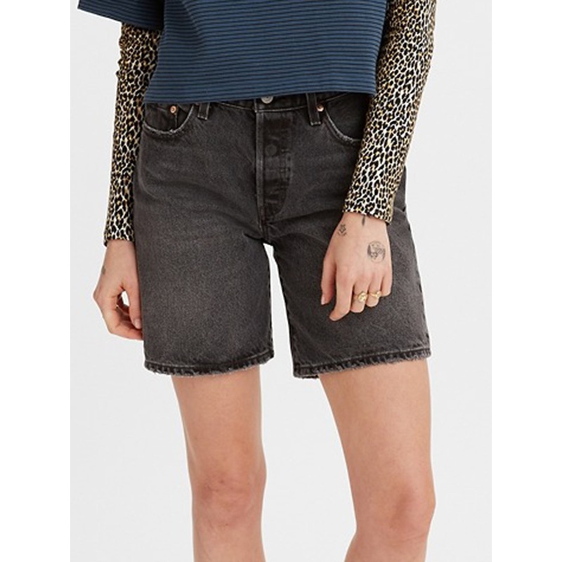 501 90’s Black Worn In Shorts
