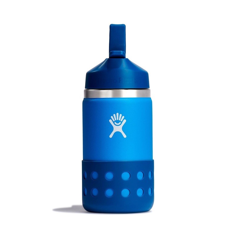 12oz Wide with Straw Lid And Boot Lake Bottle (Kids)