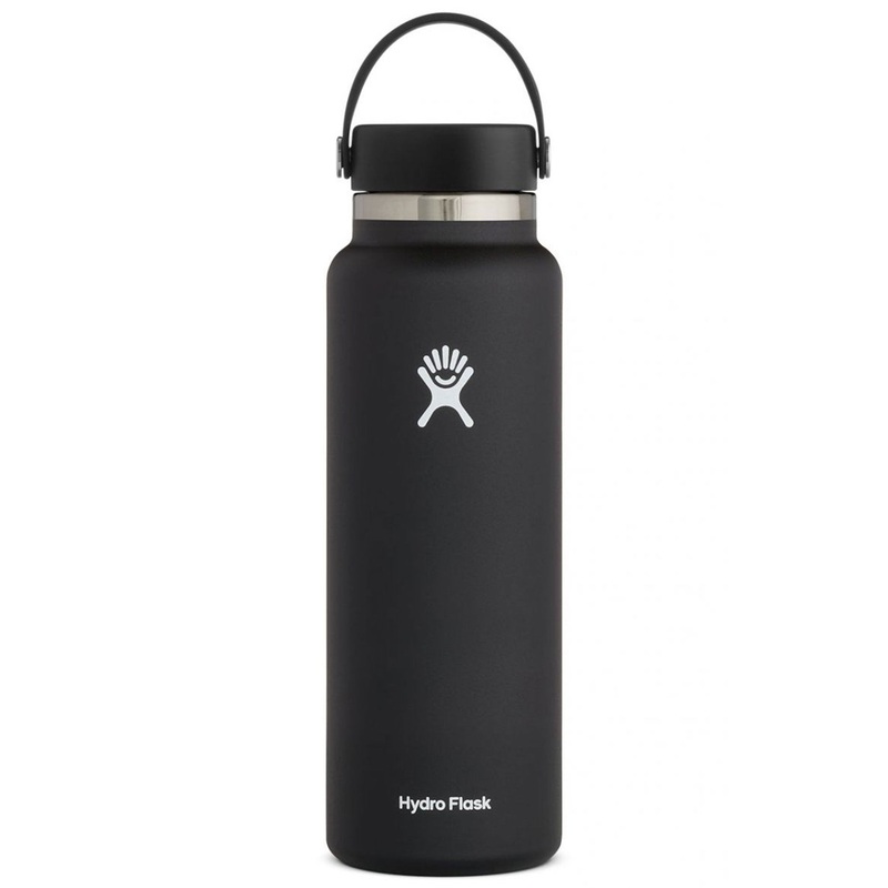 40oz Wide Mouth with Flex Cap Black Bottle