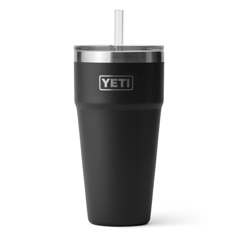 Rambler 26oz Black Straw Cup