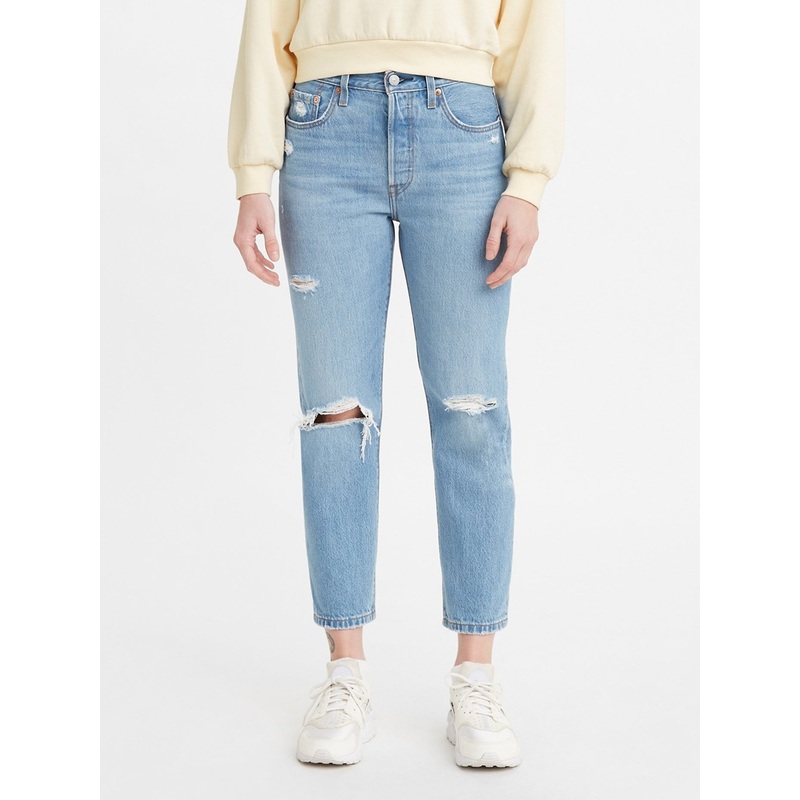 501 Crop Athens Break Jeans