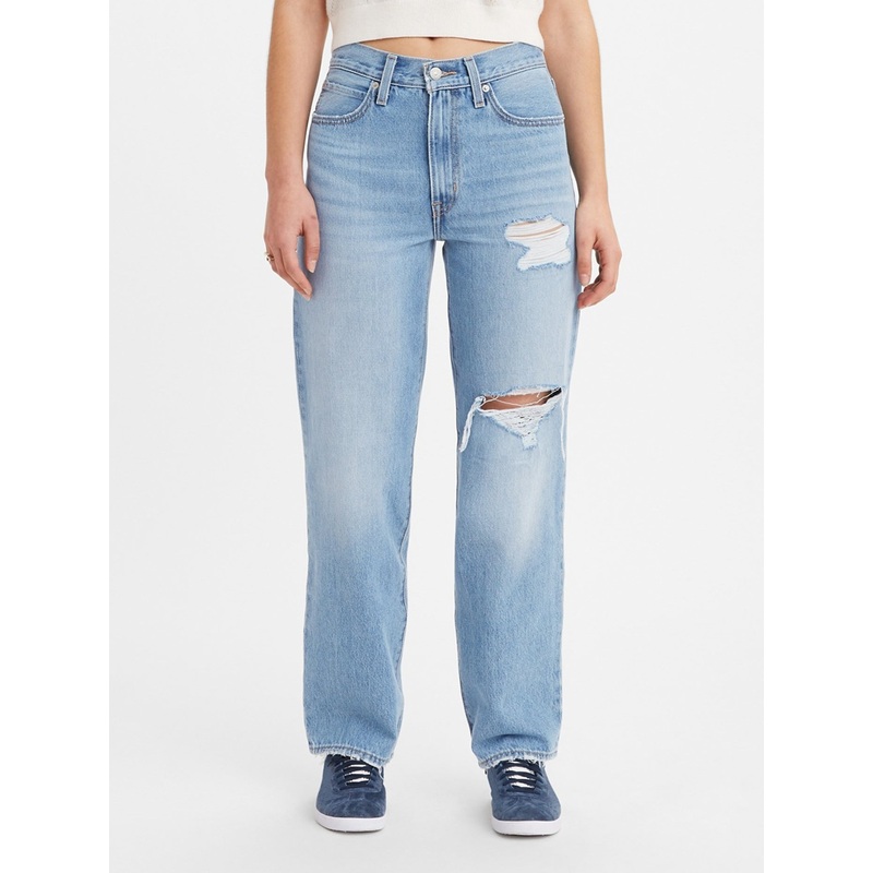 ’94 Baggy Medium Idigo Destructed Jeans
