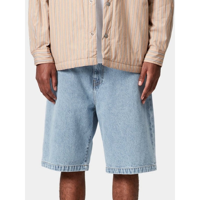 Landon Blue Bleached Shorts