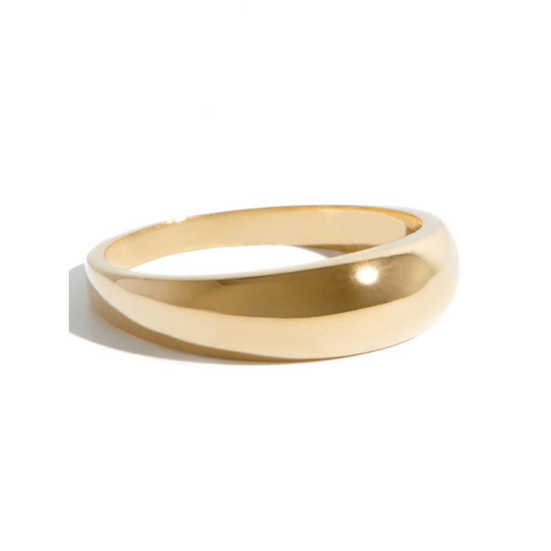 Basic Dome Ring In Gold
