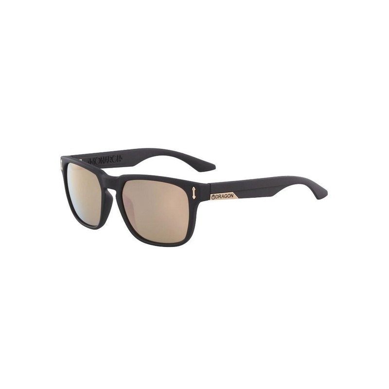 Monarch Matte Black/LL Rose Gold Sunglasses