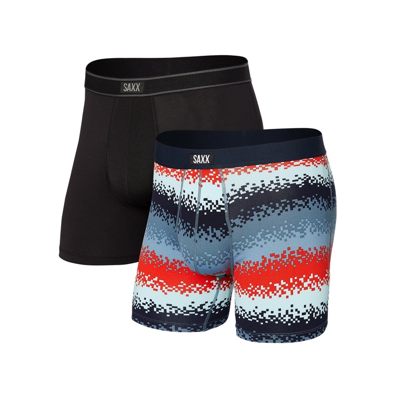 Daytripper Brief Fly 2 Pack Tech Rec Stripe/Black Boxer