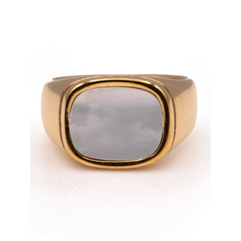 White Stone Ring