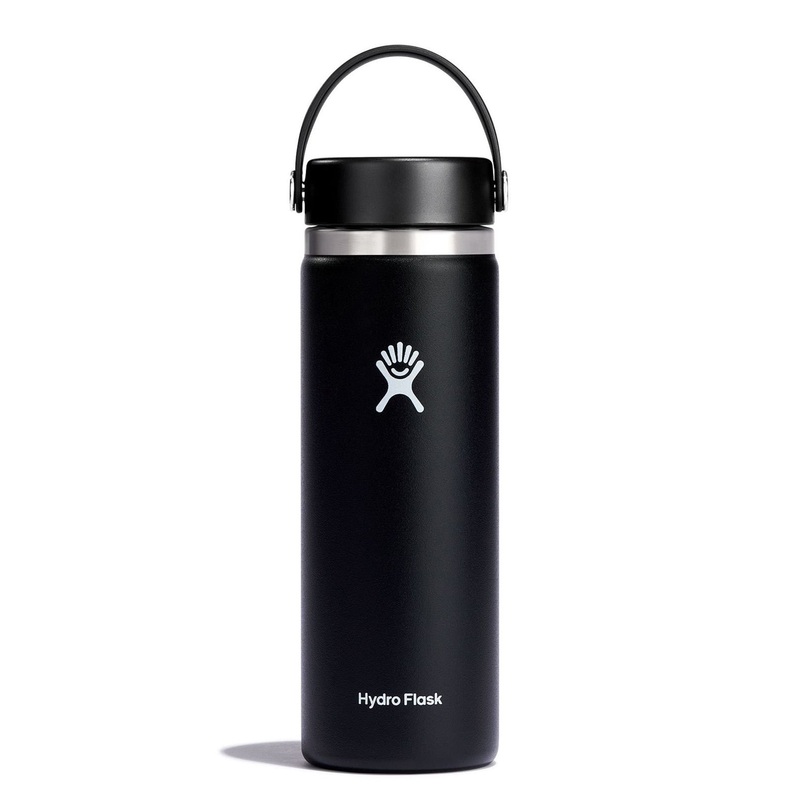 20oz Wide Mouth Flex Cap Black Bottle