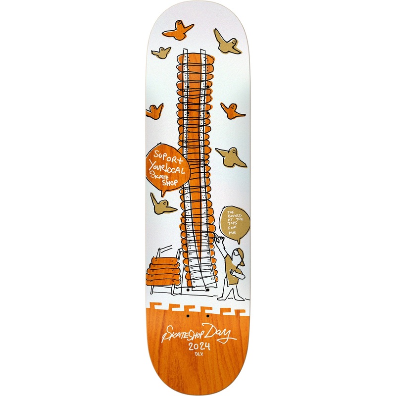 Shop Keepers SSD-24 Orange 8.5 Skateboard Deck
