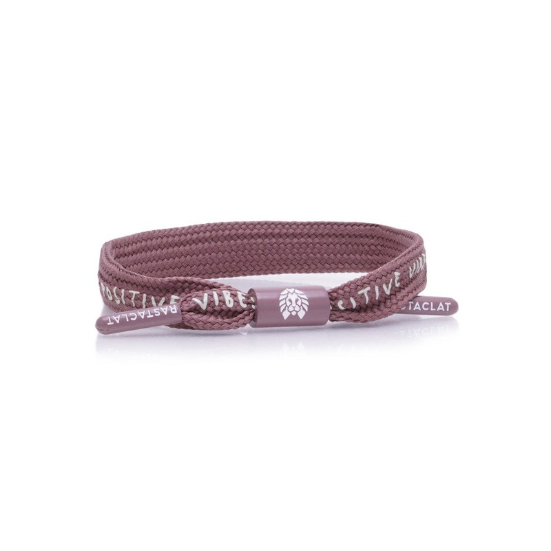 Positive Vibes Single Lace Mauve Bracelet