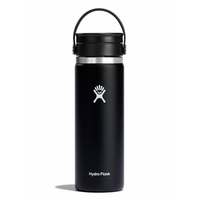 20 oz Coffee Wide Mouth Flex Sip Lid Black Bottle