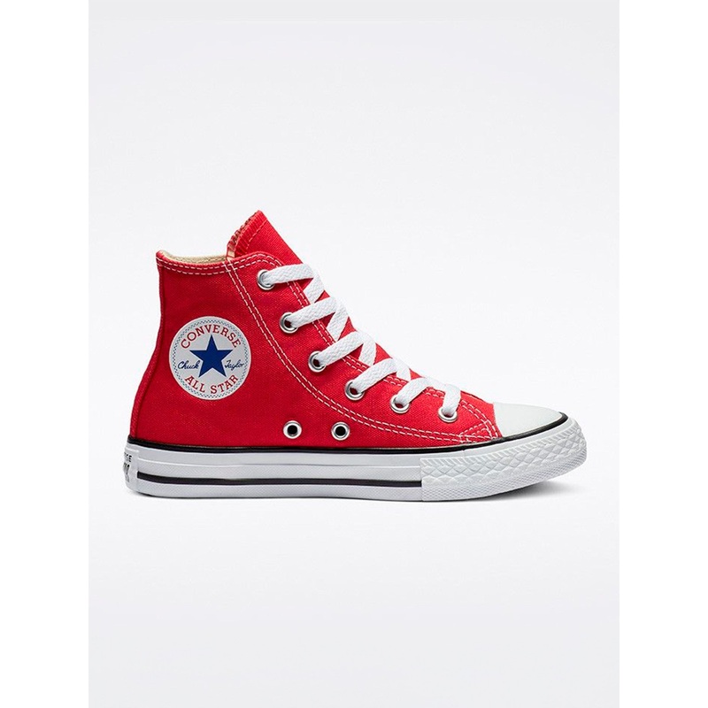 Classic Chuck Hi Red Shoes (Kids)