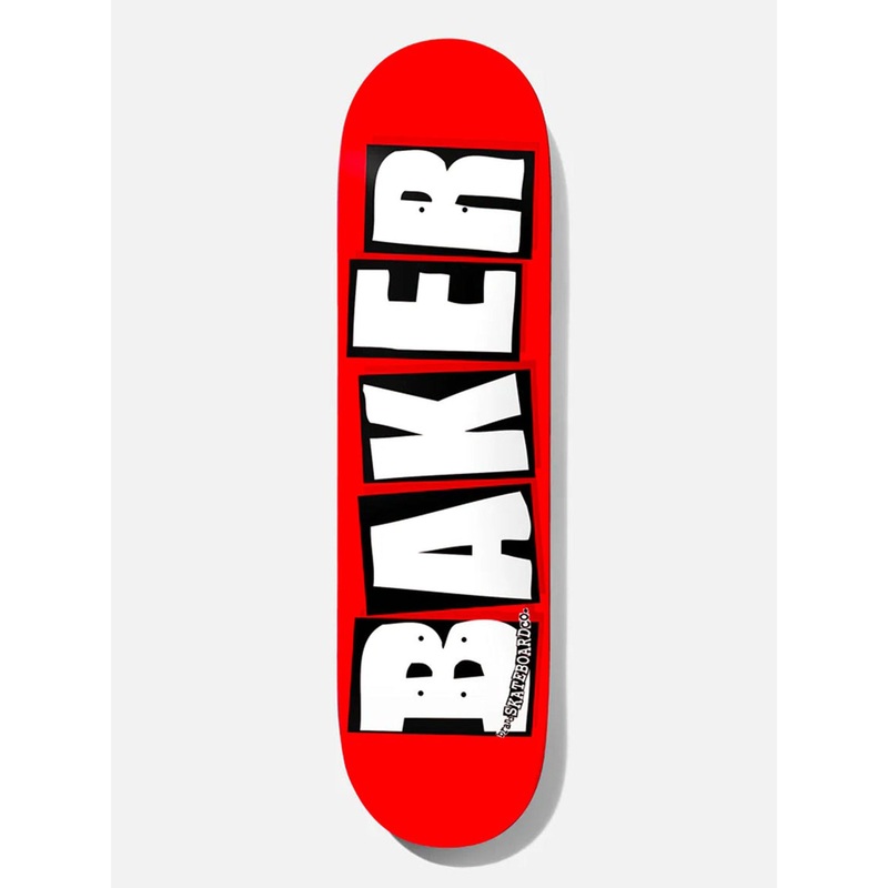Brand Logo White Skateboard Deck